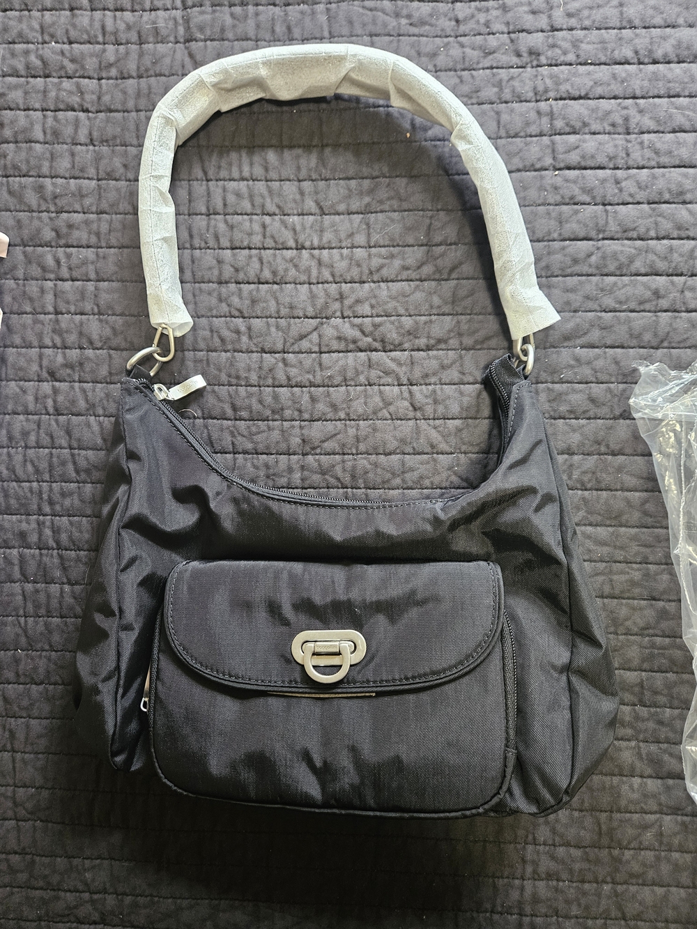 Baggallini Coastal Flip Lock Half Moon Bag